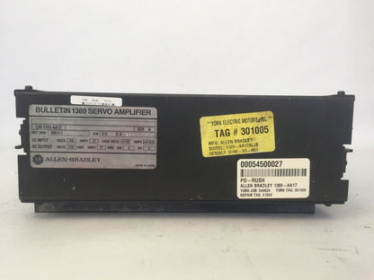 ALLEN BRADLEY 1389-AA17 SERVO AMPLIFIER SER A INPUT 310VDC 21A OUTPUT 210VAC 17A