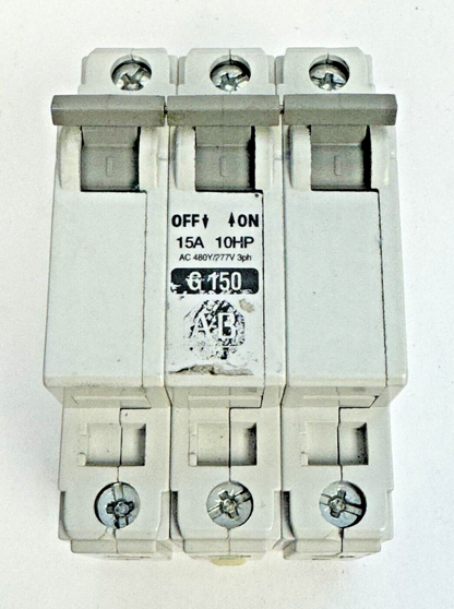 ALLEN-BRADLEY - 1492-CB3-G150 SER. C - MOTOR CONT. - 3 P, 15 A, 277 V, 10HP, 3PH