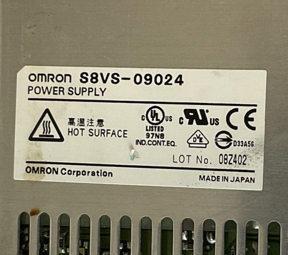 OMRON S8VS-09024 POWER SUPPLY 50/60HZ 240VAC 2.3A