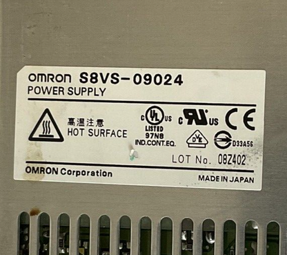 OMRON S8VS-09024 POWER SUPPLY 50/60HZ 240VAC 2.3A