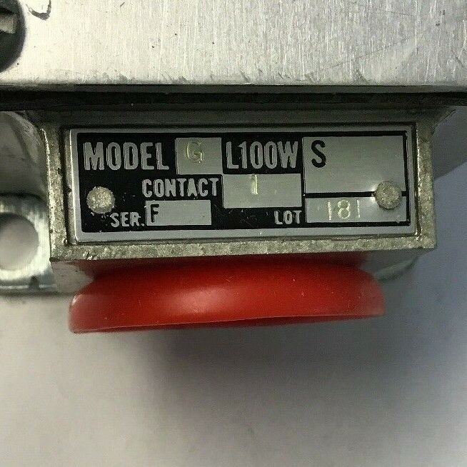 GOULD GL100WS 2M 1  R.B. DENISON LIMIT SWITCH SER.F TYPE L NEMA A600