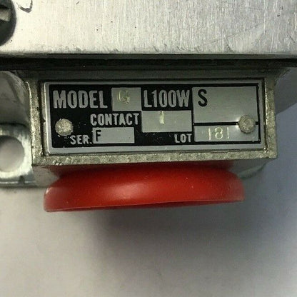 GOULD GL100WS 2M 1  R.B. DENISON LIMIT SWITCH SER.F TYPE L NEMA A600