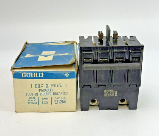 GOULD - Q2125B - PARALLEL PLUG-IN CIRCUIT BREAKER - 2 POLE/ 125A/ 240 VAC