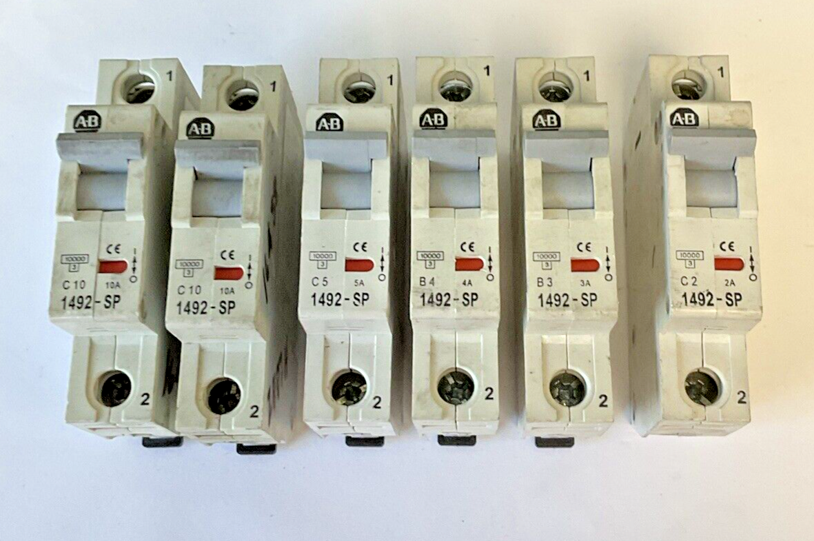 ALLEN BRADLEY 1492-SP1 (C020,B030,B040,C050,C100(2X) CIRCUIT BREAKER***LOTOF6***