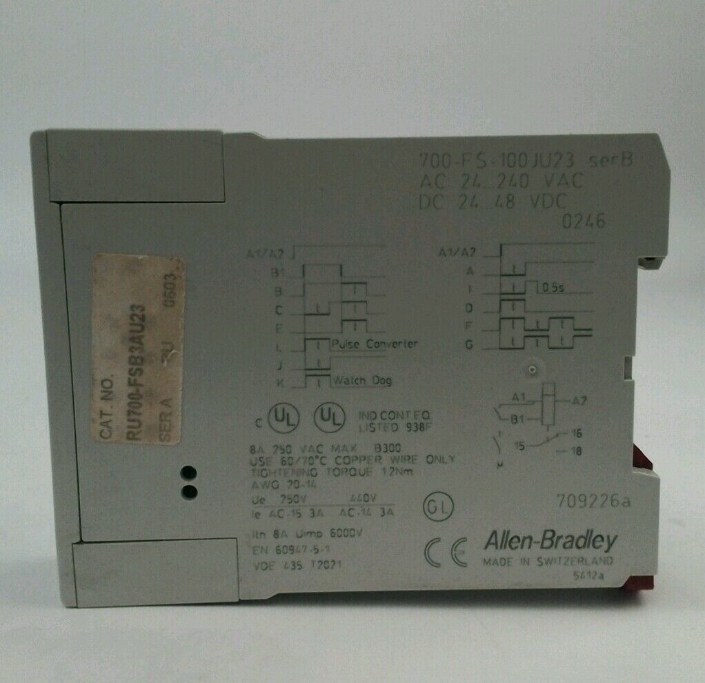 ALLEN BRADLEY 700-FSB3AU23 0.05-1SEC TIMER