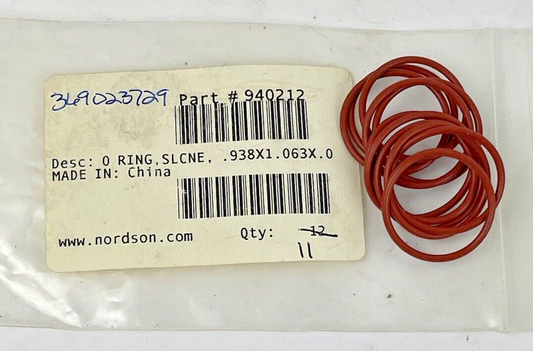 NORDSON *LOT OF 11* - 940212 O-Ring FOR MANUAL SPRAY GUNS REPAIR AND MAINTENANCE