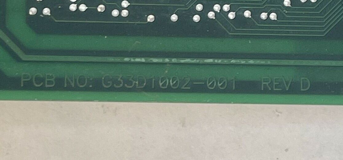 G33D1002-001 REV D CIRCUIT BOARD E33XXN-001 REV 2.08 G33B4A1002-101-B1