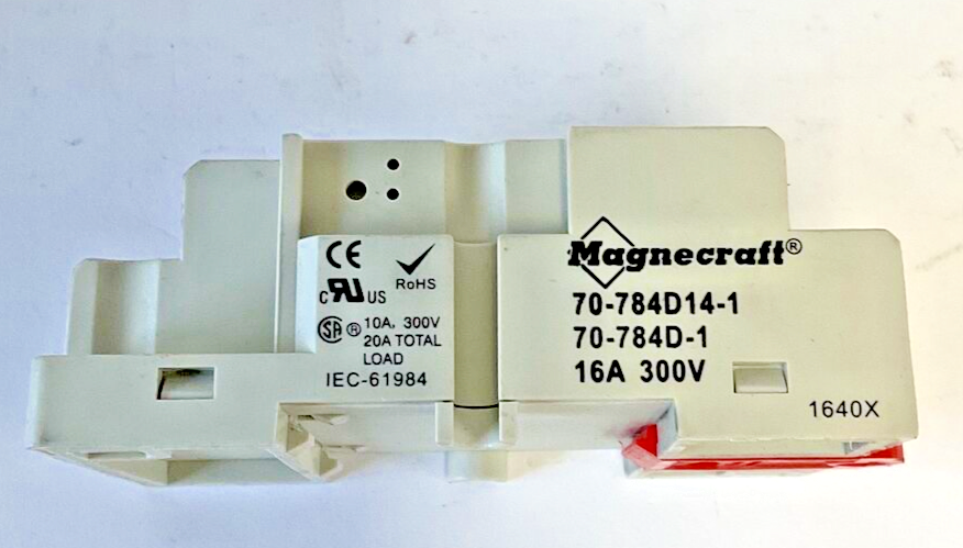 MAGNECRAFT 70-784D14-1 RELAY SOCKET 10A 300V ***LOTOF5***