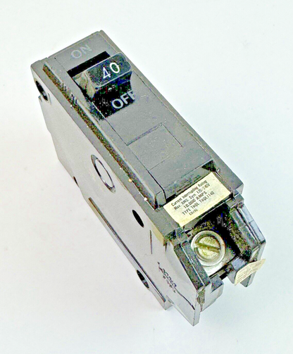 GE **BOX OF 6** THQL1140 - CIRCUIT BREAKERS - 1 POLE, 40 A, 240 VAC - NEW