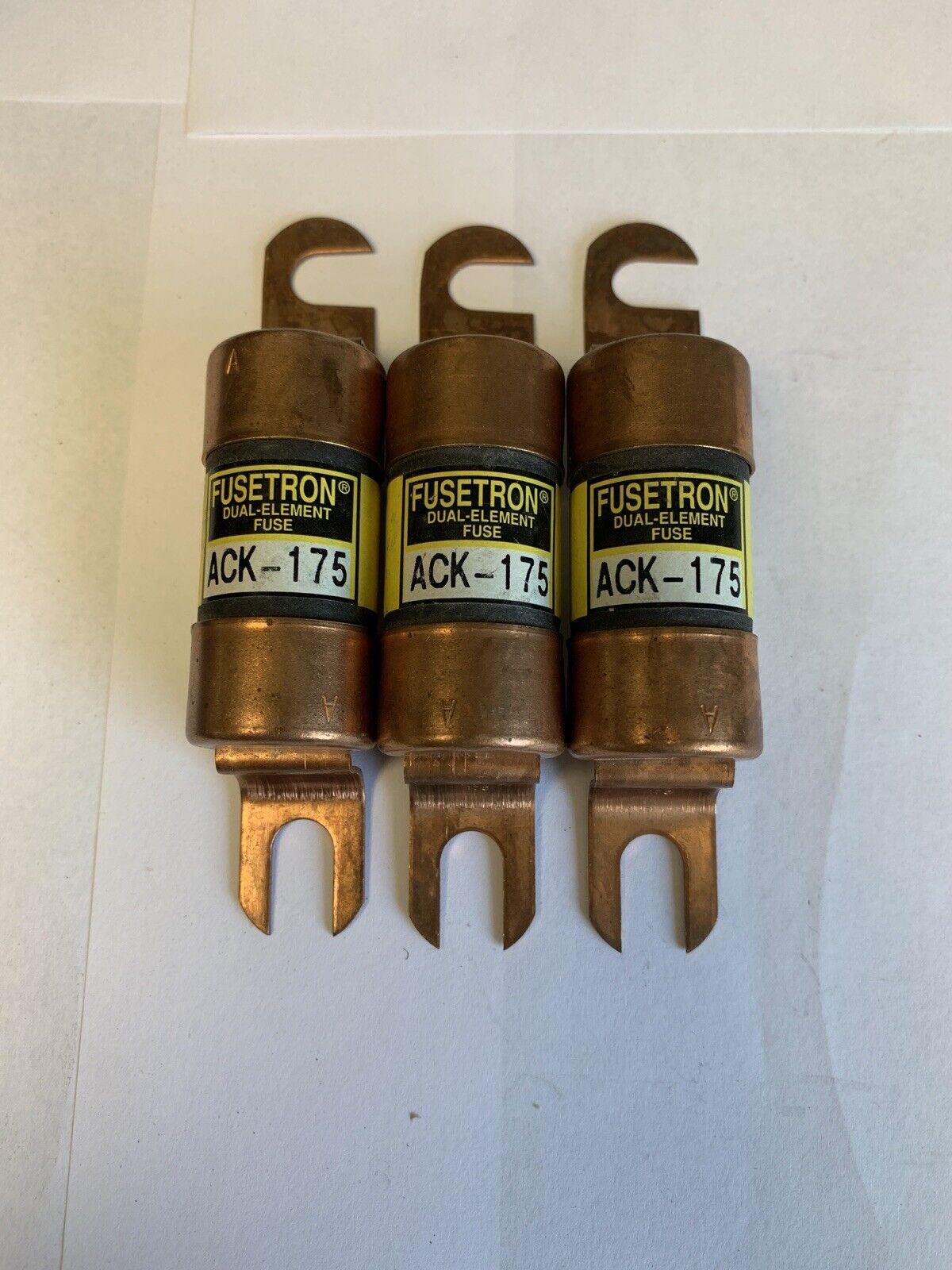 Bussmann Fusetron ACK-175 175A (Voltage not Specified) Fuse "Lot of 3"