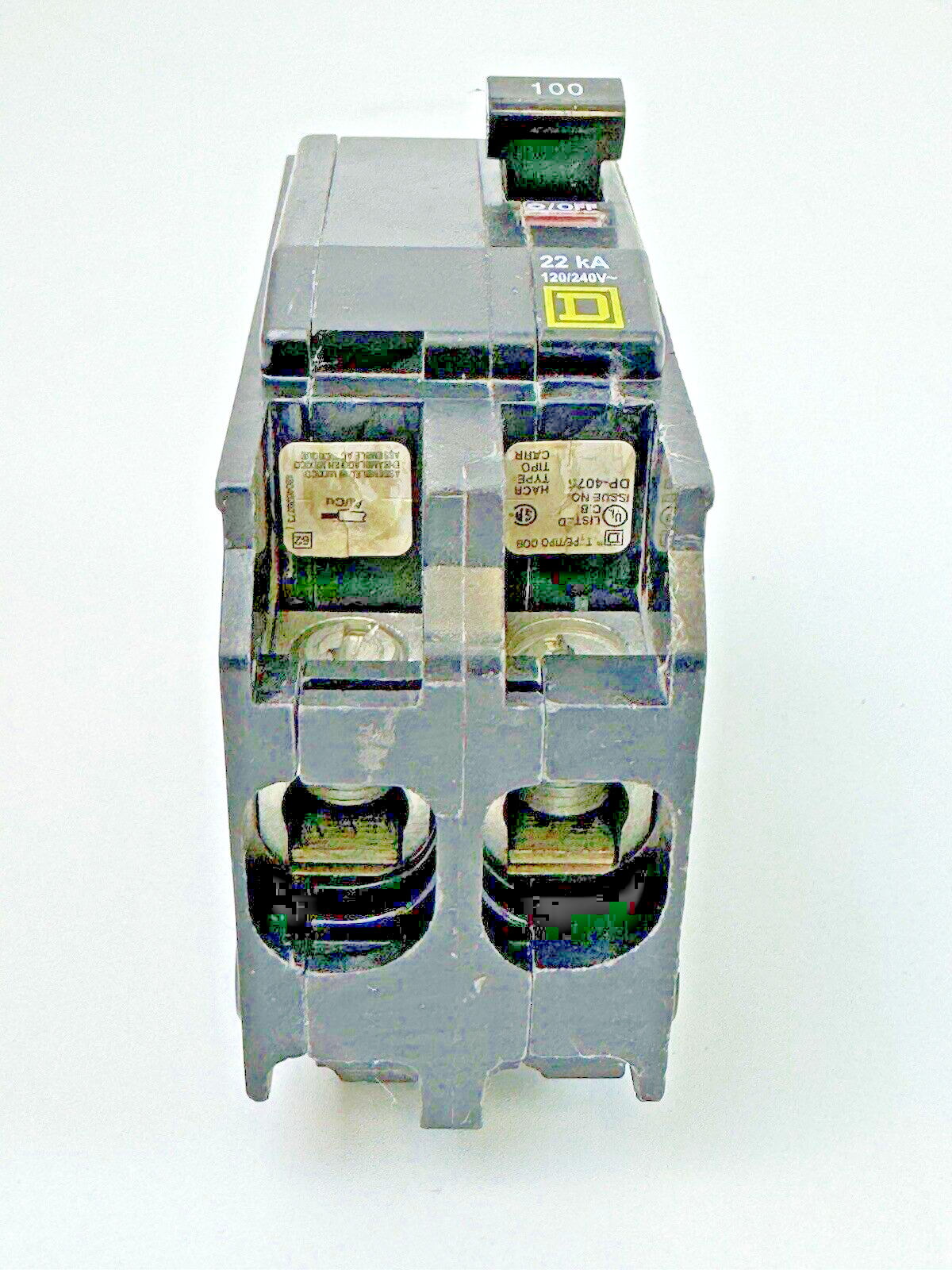 SQUARE D - QOB2100VH - CIRCUIT BREAKER - 2 POLE/100A/240 VAC