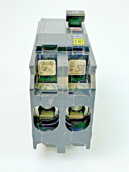 SQUARE D - QOB2100VH - CIRCUIT BREAKER - 2 POLE/100A/240 VAC