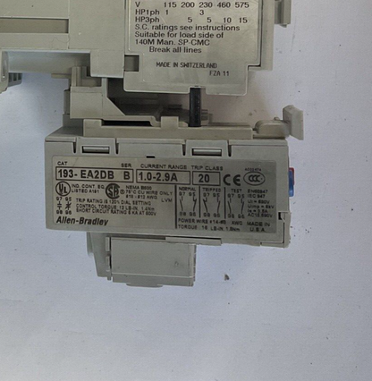 ALLEN BRADLEY 100-C16*10 SER.B W/193-EA2DB SER.B STARTER
