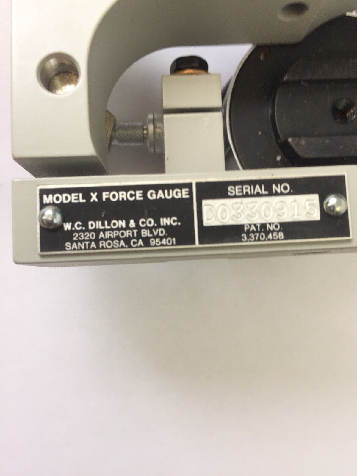 DILLON MODEL X FORCE GAUGE 25LBS