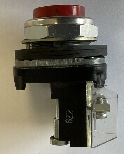 ALLEN BRADLEY 800T-B PUSHBUTTON RED SER.T W/800T-XD2