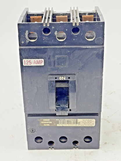 SQUARE D - KAL-36125 - CIRCUIT BREAKER - 125 AMP, 3 POLE, 600 VAC