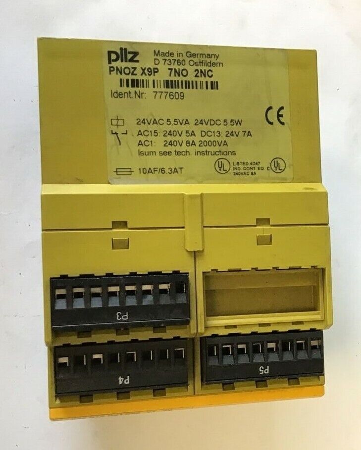 PILZ PZE9 110VAC/8S1O SAFTEY RELAY 110VAC 10,5VA 50-60HZ