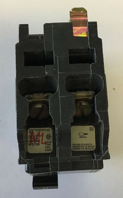 SQUARE D QO215H CIRCUIT BREAKER 15A 240VAC 50/60HZ 2POLE