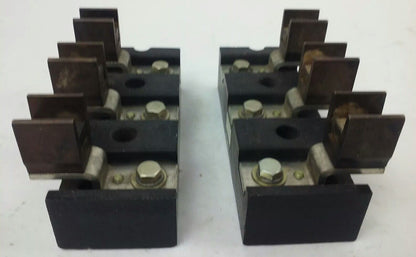 ALLEN BRADLEY 1491-N423 FUSE BLOCK,200AMP, 250 OR 600V, 3P,W/ X-123968, 1491N423