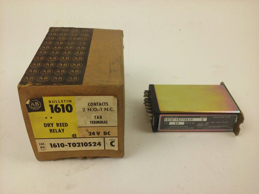 ALLEN BRADLEY, 1610-T0210S24, SER. C,DRY REED RELAY, 24VDC, 1A, 15VA, 150V, NEW