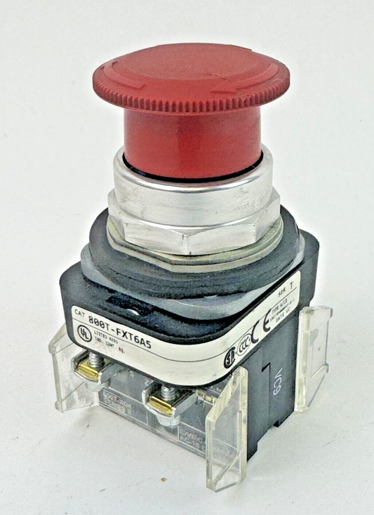 ALLEN-BRADLEY - 800T-FXT6A5 SER. T - MUSHROOM TWIST RELEASE E-STOP SWITCH