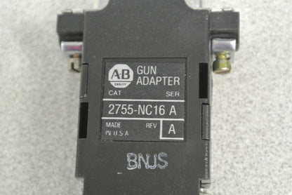 ALLEN-BRADLEY 2755-NC16 GUN ADAPTER for 2755-G2 / 2755-DM9 SCANNERS NEW SURPLUS