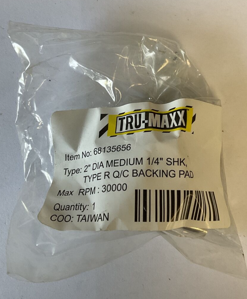 TRU-MAXX 68135656 DISC BACKING PAD 2" RPM30000***LOTOF3***