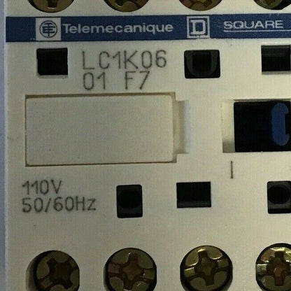 TELEMECANIQUE LC1K06 01 F7 CONTACTOR 110V 50/60HZ  ***LOTOF6***