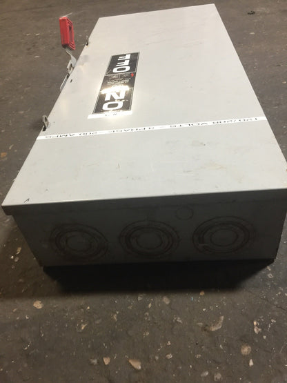 GE TH4324 SAFETY SWITCH 200A 240VAC 250VDC 60HP TYPE 1