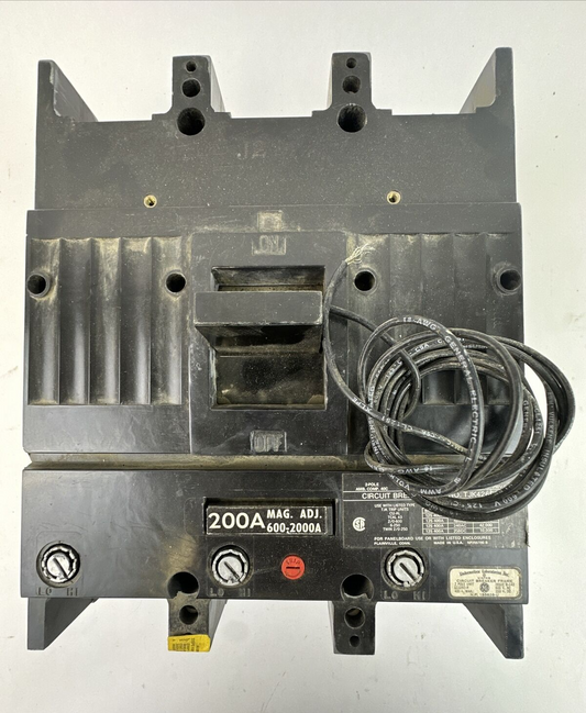 GE TJK426F000 CIRCUIT BREAKER 400A 2P 600VAC 250VDC 200A TRIP UNIT 48VDC SHUNT