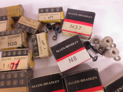 ALLEN-BRADLEY VARIOUS THERMAL OVERLOAD RELAY HEATER ELEMENTS, LARGE LOT