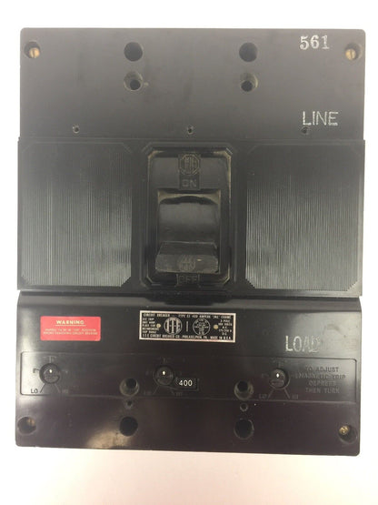 ITE JKL3B400 CIRCUIT BREAKER 400 AMP 600 VAC 250VDC 3 POLE