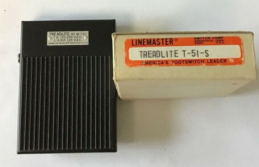 LINEMASTER TREADLITE T-51-S FOOTSWITCH 7A 125-250VAC 1/6H.P.