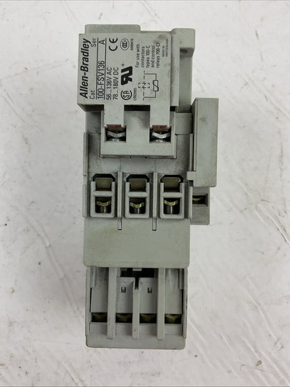 ALLEN BRADLEY 100-C37*00 SER C CONTACTOR 600VAC 60A COIL 120V 100-F 100-FSV136