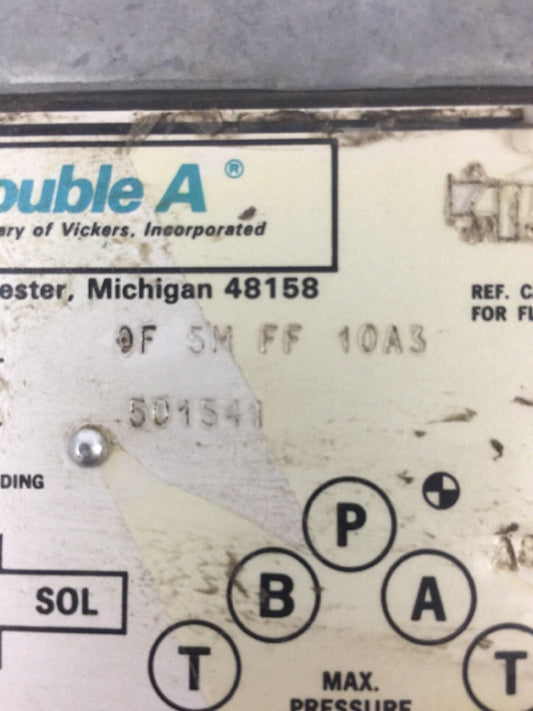 DOUBLE A QF-5M-FF-10A3 DIRECTIONAL VALVE