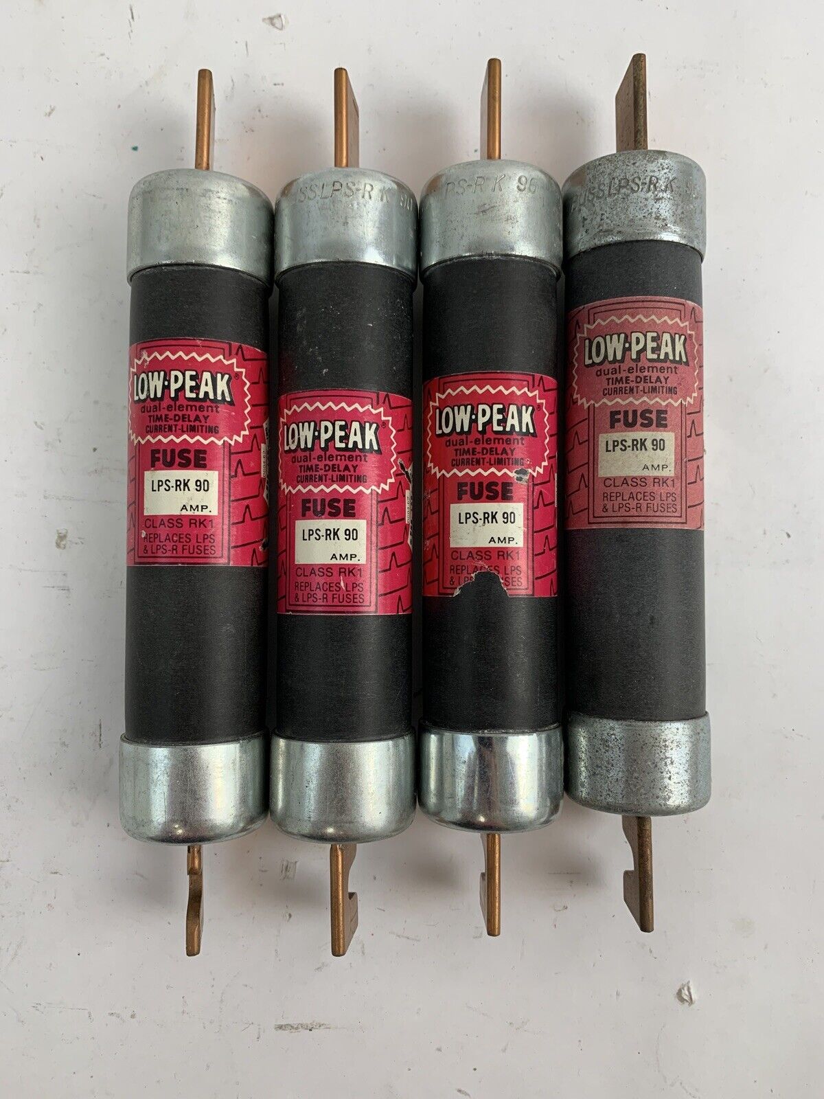 Bussmann Low-Peak LPS-RK90 90A 600V Fuse "Lot of 4"