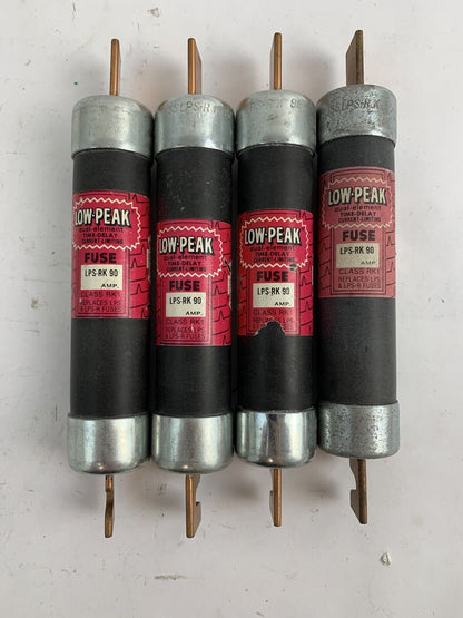 Bussmann Low-Peak LPS-RK90 90A 600V Fuse "Lot of 4"