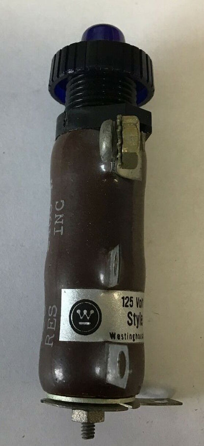 WESTINGHOUSE 449D187G80 TYPE EZC MINALITE 125V BLUE LENS