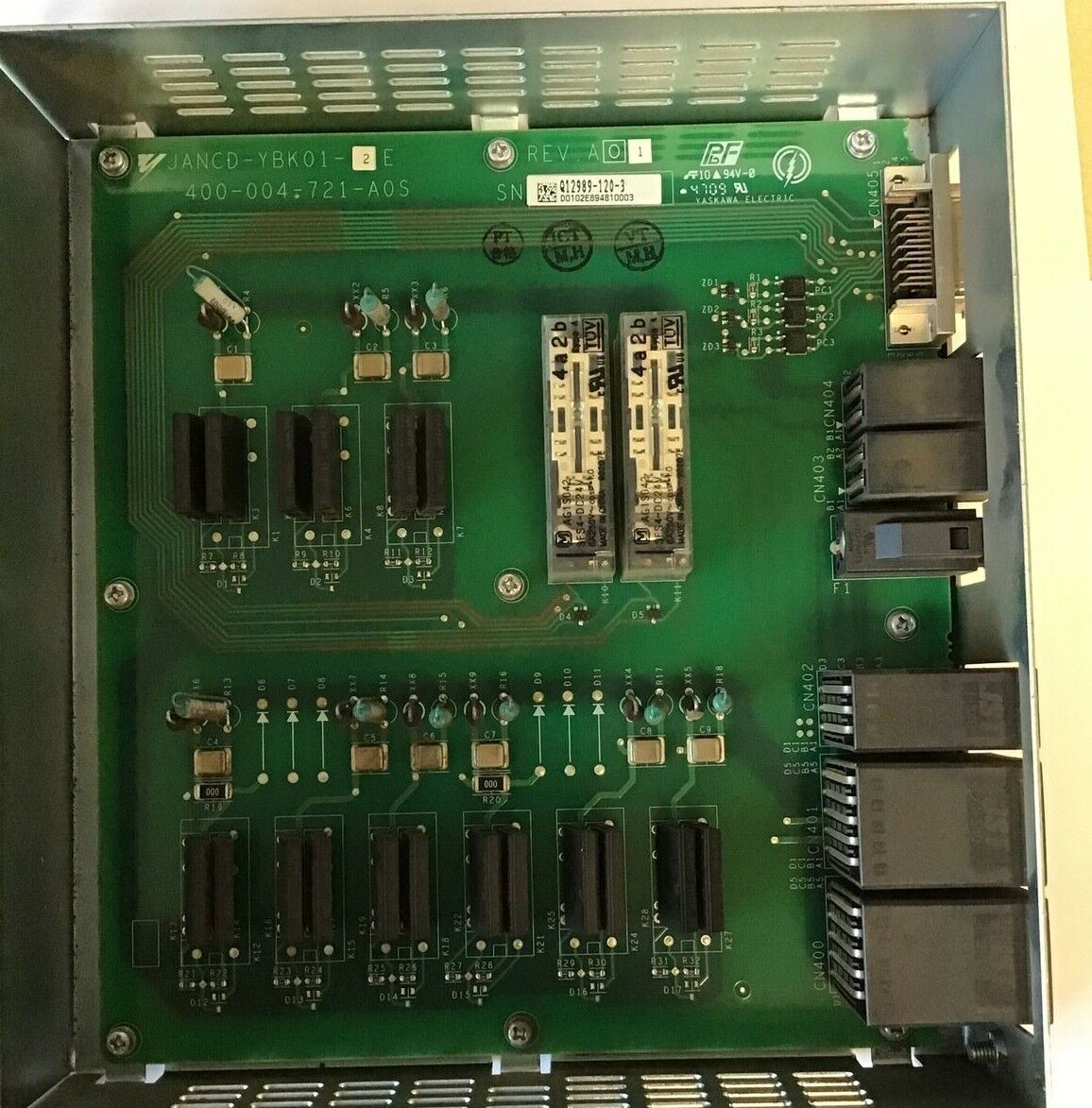 YASKAWA JANCD-YBK01-2E BRAKE CONTROL BOARD REV.A01 3.15A 250V