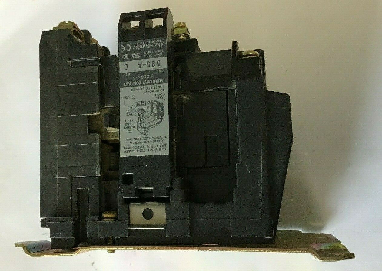 ALLEN BRADLEY 500F-B0D930 SER.B SIZE 1 CONTACTOR 600VAC 27AMP 10HP 120V COIL