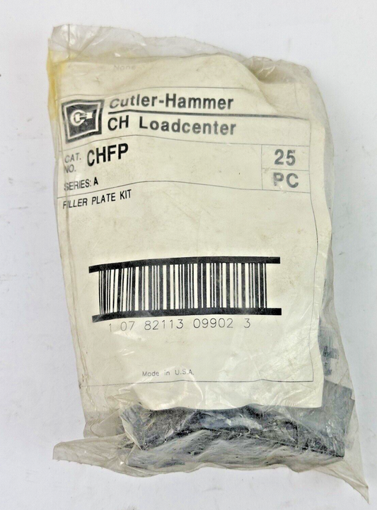 CUTLER-HAMMER - CHFP SER. A - BAG OF 25 PCS FILLER PLATES - FILLER PLATE KIT NEW