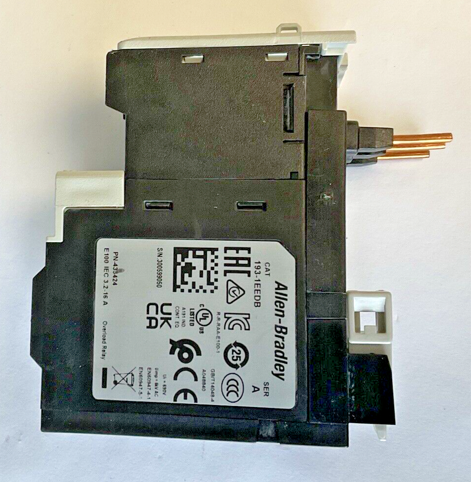 ALLEN-BRADLEY 193-1EEDB OVERLOAD RELAY SER.A E100 3.2-16A