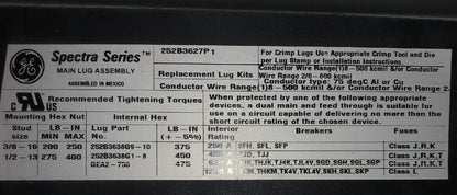 GE APNB1802FB Panelboard 1Ph 3Wire 120/240VAC APNB Bolt-On Style 250A