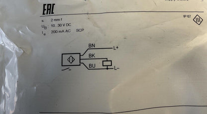 IFM IS5001 PROXIMITY SWITCH 10-30VDC 200MA