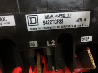 SQUARE D 8903SM011 LIGHTING CONTACTOR + 9422TCF33 = 8903SMG71V02CFR6X22