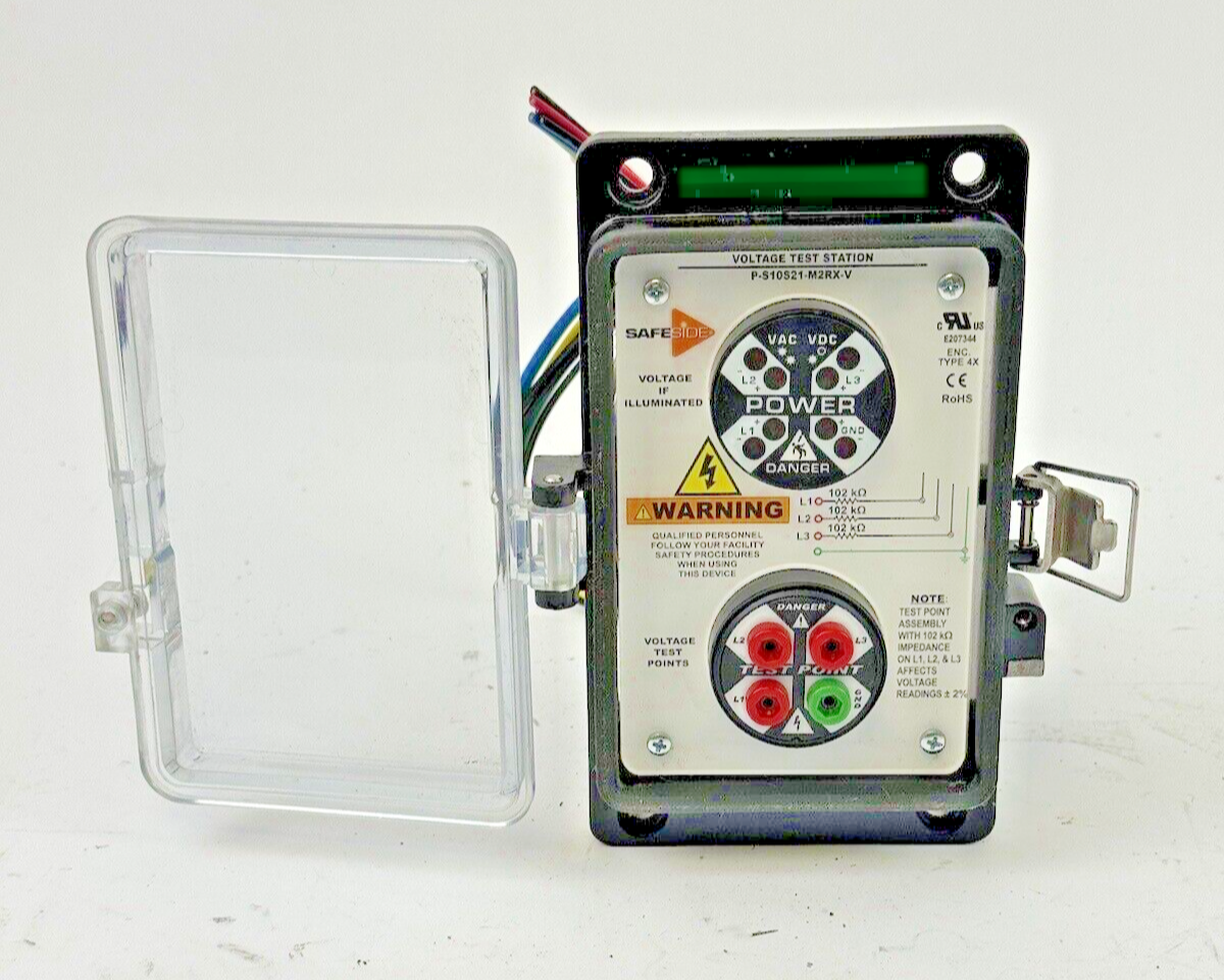 SAFESIDE - P-S10S21-M2RX-V - VERTICAL MOUNT VOLTAGE TEST STATION