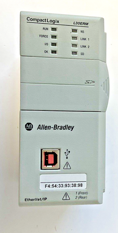 ALLEN-BRADLEY 1769-L30ERM 1MB MOTION CONTROLLER F/W 1.002 SER.A 24VDC
