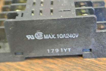 LOT of 3 / OMRON PTF14A RELAY SOCKET BASE / 14-PIN / 10A, 240V MAX