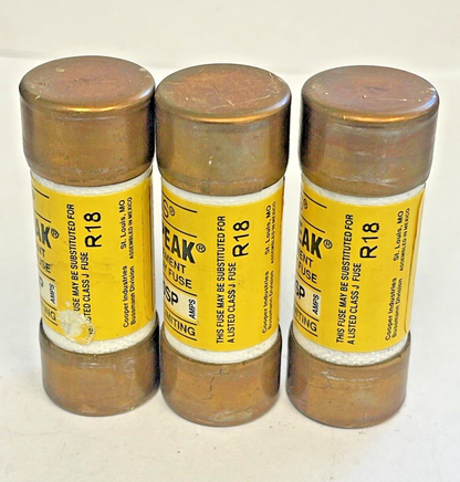BUSS *LOT OF 3* - LPJ-30SP LOW-PEAK DUALELEMENT TIME-DELAY FUSE 30A 600VAC