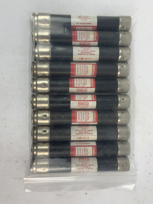 Littlelfuse Slo-Blo Time-Delay Dual Element FLSR6/10 6/10A 600V Fuse "Lot of 10"